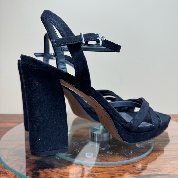 Franco Sarto Damalis Platform Sandal - Black Galaxy - size 8 - Picture 8 of 16
